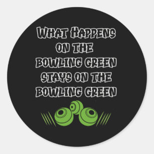 Grappig Gras Bowls Ronde Sticker