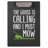 Grappig Grasmaaien - Het Gras Roept Klembord (Voorkant)