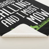 Grappig Grasmaien - Het Gras Roept  Sherpa Deken (3/4)