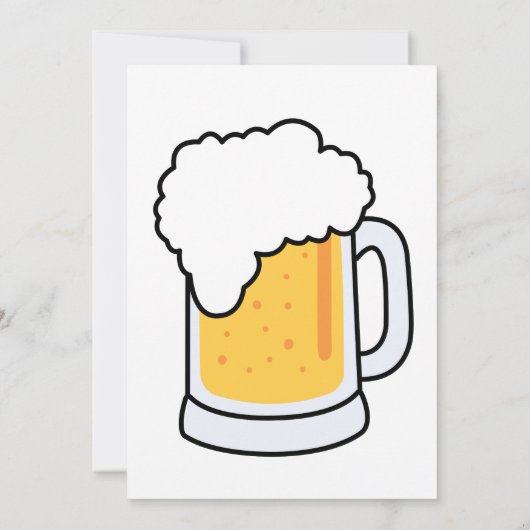 Grappig Gratis Biergrap Eenvoudig Man 70e Verjaard Kaart (Achterkant)