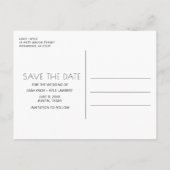 Grappig Gratis Drinken 3 Foto bruiloft Save the Da Aankondigingskaart (Achterkant)