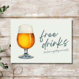 Grappig Gratis Drinken Bierfoto Brouwerij Bruiloft Save The Date