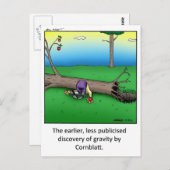 Grappig Gravity Cartoon Art Gift! Briefkaart (Voorkant / Achterkant)