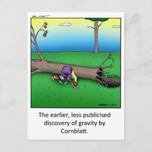 Grappig Gravity Cartoon Art Gift! Briefkaart