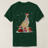 Grappig Great Dane Dog Tree-kerstlampjes van Pasen T-shirt (Design voorkant)