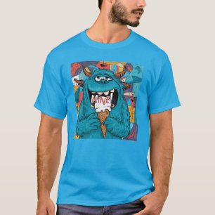 Grappig Greedy Monster eten Ice Cream T-shirt
