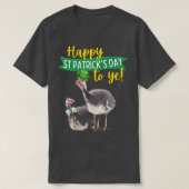Grappig Green St Patrick's Day Gift Guinee Hen Fow T-shirt (Design voorkant)