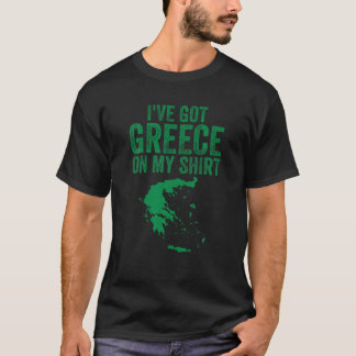 Grappig Griekenland Kaart Cadeau voor Europa Griek T-shirt