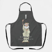 Grappig Grieks God "Ik heb Plant gebaseerd" Apron Schort (Voorkant)