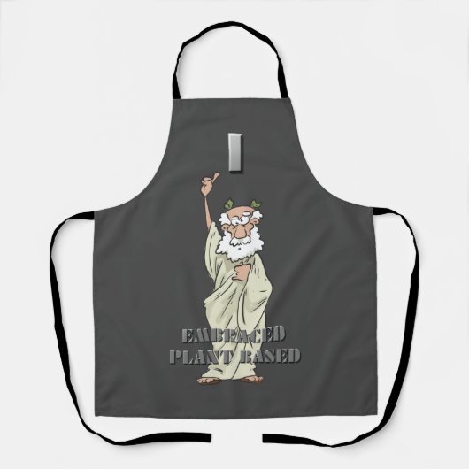 Grappig Grieks God "Ik heb Plant gebaseerd" Apron Schort (Voorkant)
