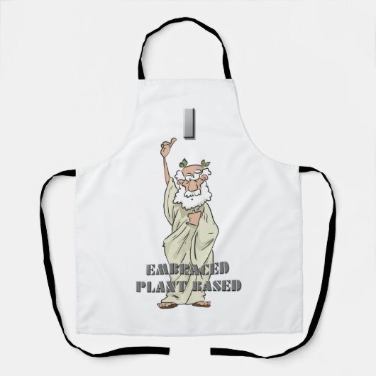 Grappig Grieks God "Ik heb Plant gebaseerd" Apron Schort (Voorkant)