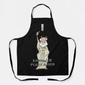 Grappig Grieks God "Ik heb Plant gebaseerd" Apron Schort (Voorkant)