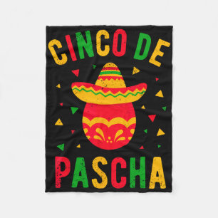 Grappig Grieks-orthodox paasei Kalo Pascha Cinco Fleece Deken