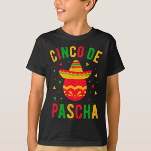 Grappig Grieks-orthodox paasei Kalo Pascha Cinco T-shirt