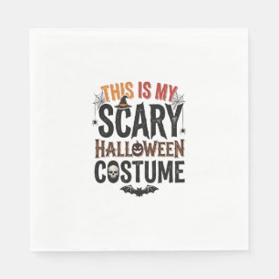 Grappig Griezelen Halloween Kostuum Vintage Shirt Servet