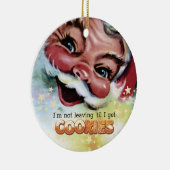 Grappig griezelige kerstkoekjes keramisch ornament (Rechts)