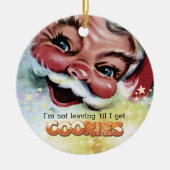 Grappig griezelige kerstkoekjes keramisch ornament (Voorkant)