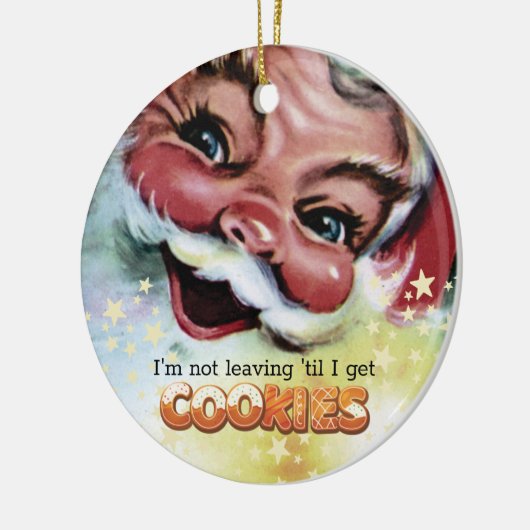 Grappig griezelige kerstkoekjes keramisch ornament (Links)