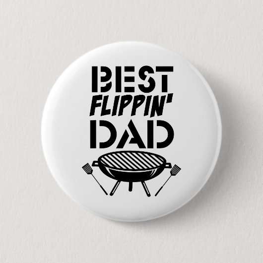 Grappig Grill Daddy - Grillen en bijvullen Ronde Button 5,7 Cm (Voorkant)