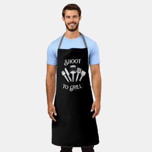 Grappig Grillcadeau voor mannen - Shoot to Grill Schort