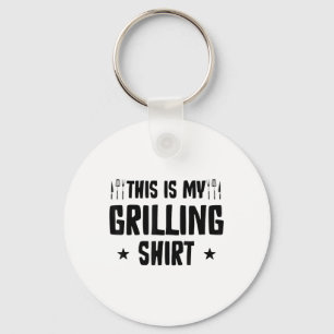 Grappig Grillen Barbecue BBQ Griller Roker Pitmast Sleutelhanger