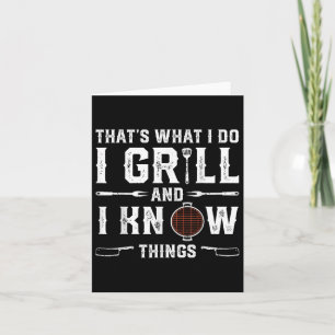 Grappig Grillen BBQ Barbecue Roken Vlees Roker GR Kaart