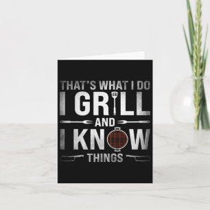 Grappig Grillen BBQ Barbecue Roken Vlees Roker GR Kaart