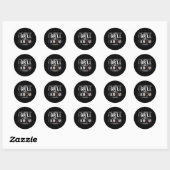 Grappig Grillen BBQ Barbecue Roken Vlees Roker GR Ronde Sticker (Vel)