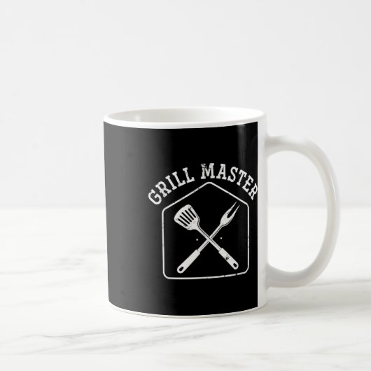 Grappig Grillen BBQ Chef Gift Steak Grill Master B Koffiemok (Rechts)