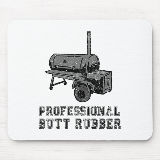 Grappig Grillen, BBQ, Roker, Professionele Butt Ru Muismat (Voorkant)