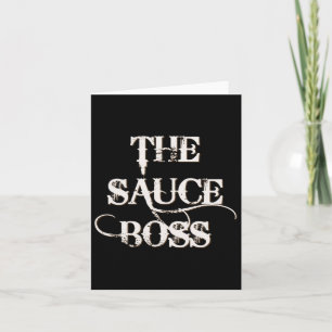 Grappig Grillen BBQ T Shirt De Sauce Boss Grill Da Kaart