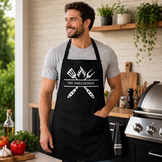 Grappig Grillen Cadeau voor Vaderdag Schort