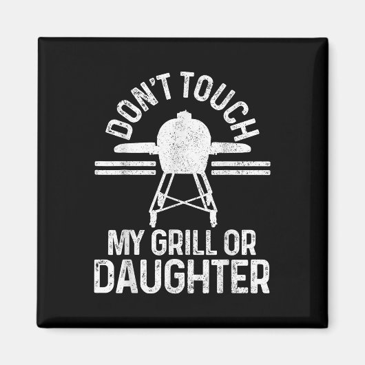 Grappig Grillmaster BBQ Grill Chef Gift Magneet (Voorkant)