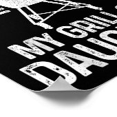 Grappig Grillmaster BBQ Grill Chef Gift Poster (Hoek)