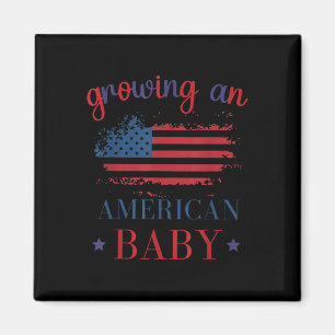 Grappig groeiende Amerikaanse baby zwangerschap 4 Magneet