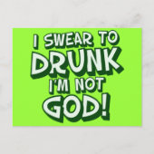 Grappig groen biertje Drink Briefkaart (Voorkant)