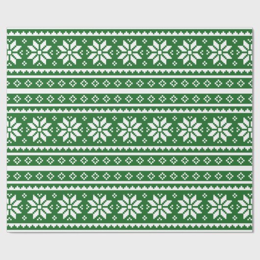 Grappig groen elegant kerstkeukenpapier cadeaupapier (Vlak)