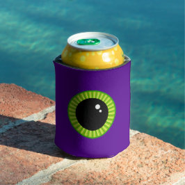Grappig groen en Paarse Monster Eyeball Blikjeskoeler