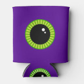 Grappig groen en Paarse Monster Eyeball Blikjeskoeler (Voorkant)