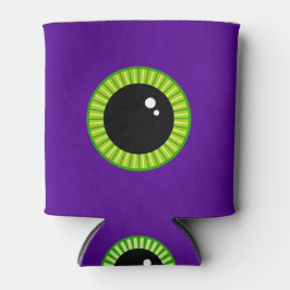 Grappig groen en Paarse Monster Eyeball Blikjeskoeler