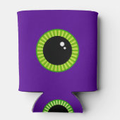 Grappig groen en Paarse Monster Eyeball Blikjeskoeler (Achterkant)