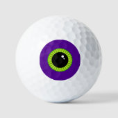 Grappig groen en Paarse Monster Eyeball Golfballen (Voorkant)