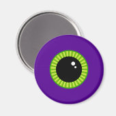 Grappig groen en Paarse Monster Eyeball Magneet (Voorkant / Achterkant)