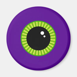 Grappig groen en Paarse Monster Eyeball Magneet