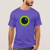 Grappig groen en Paarse Monster Eyeball T-shirt (Voorkant)