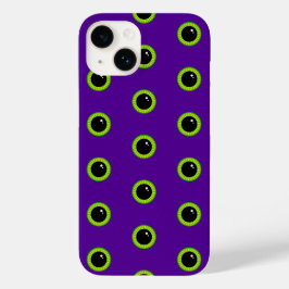 Grappig groen en Paarse Monster Eyes iPhone 16 Hoesje