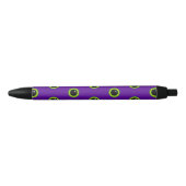 Grappig groen en Paarse Monster Eyes Zwarte Inkt Pen (Voorkant)