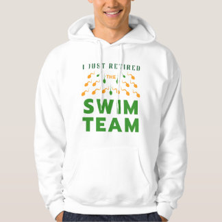 Grappig groen en Sinaasappel Ik ben net met pensio Hoodie