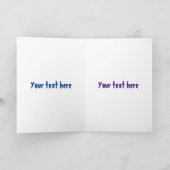 Grappig groen gebeden cartoon illustratie kaart (Binnen)