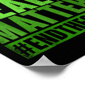 Grappig Groen Geestelijk Gezondheidsbewustzijn Ein Poster (Hoek)